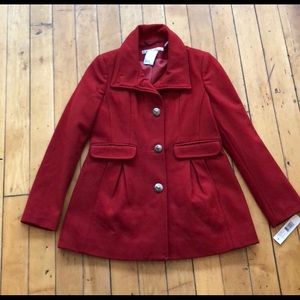 Kenneth Cole Red wool coat